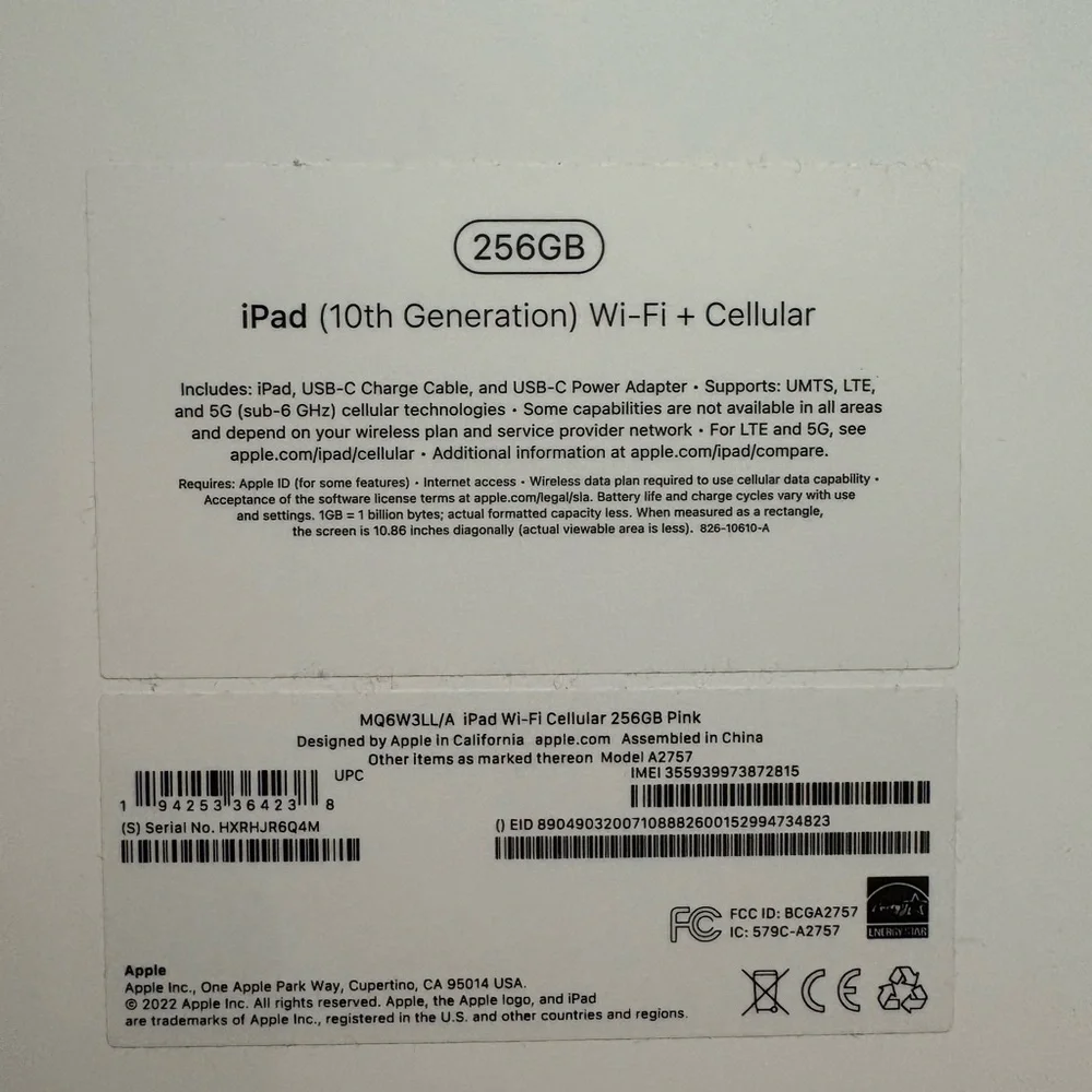 iPad 10th generation